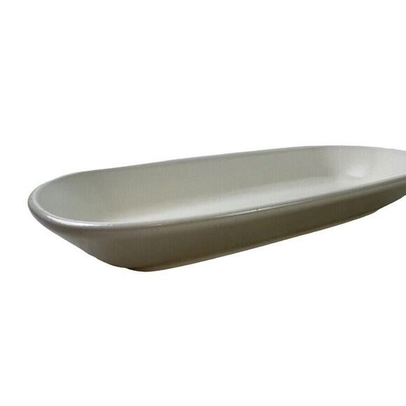 Pfaltzgraff Dishwasher Microwave Save Cream Stonewear Serving Dish Oval Bowl - Picture 6 of 16